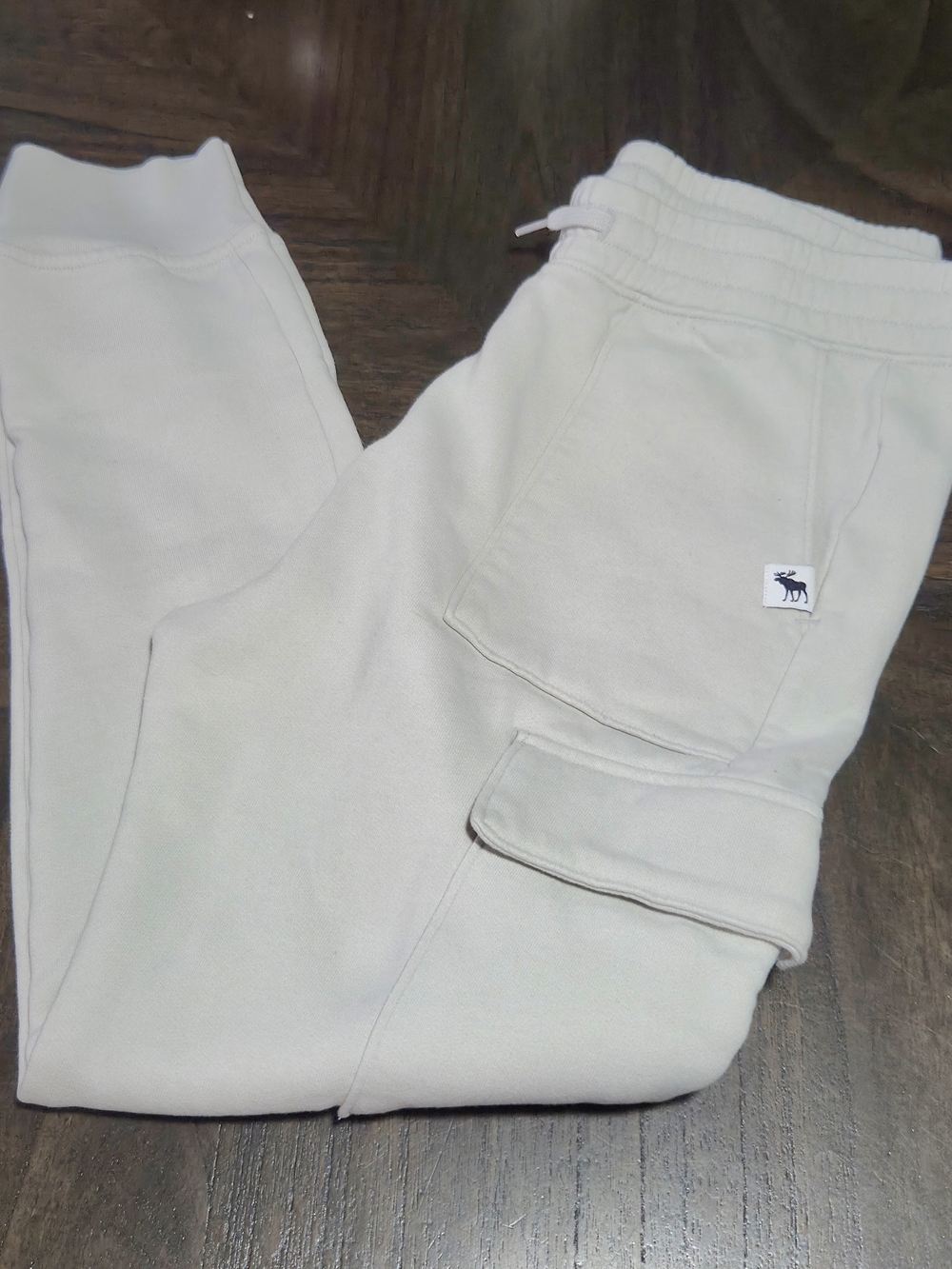 Abercrombie Kids Beige Cargo Sweatpants 15/16 EuC